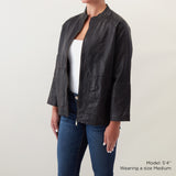 black 3/4 sleeve jacket Jacket Hobo 