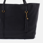 Black Short Tassel Bag Charm Hobo 