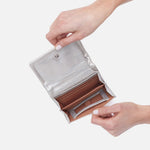Silver Lumen Medium Bifold Wallet Hobo 