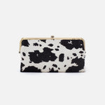 Cow Print Black And White Lauren Clutch-Wallet Hobo 