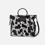Cow Print Black And White Sheila Large Satchel Hobo 