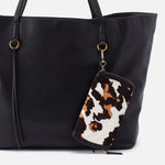 Cow Print Black And Brown Spark GO Double Eyeglass Case Hobo 