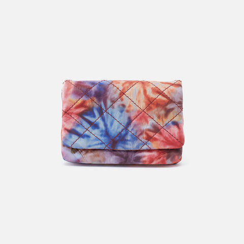 Floral Tie Dye Hobo Compact Wallet