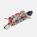 Floral Stitch Print Spark GO Double Eyeglass Case Hobo 