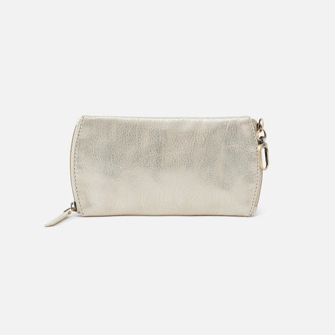 Pearled Silver Hobo GO Double Eyeglass Case