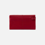 Scarlet Keen Continental Wallet Hobo  Velvet Pebbled Leather 