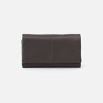 Slate Keen Continental Wallet Hobo  Velvet Pebbled Leather 