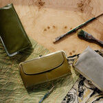 Aloe Lauren Clutch-Wallet Hobo  Velvet Pebbled Leather 