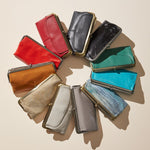 Garden Green Lauren Clutch-Wallet Hobo  Velvet Pebbled Leather 