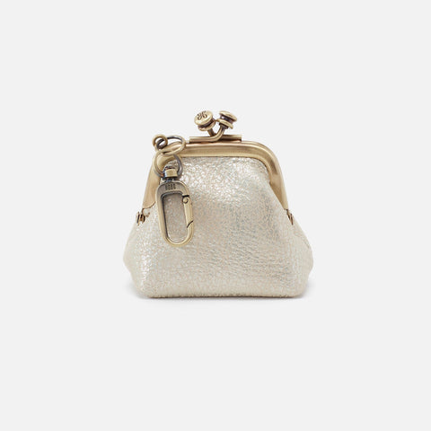 Pearled Silver Hobo GO Frame Pouch