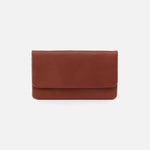 Toffee Paca Continental Wallet Hobo  Velvet Pebbled Leather 