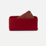 Scarlet Waltz Continental Wallet Hobo  Velvet Pebbled Leather 
