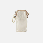 Pearled Silver Rae GO Lipstick Pouch Hobo 