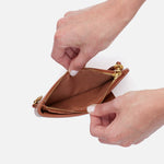 Cashew Stride GO Clip Wallet Hobo  Velvet Pebbled Leather 