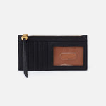 Black Carte Card Case Hobo  Velvet Pebbled Leather 
