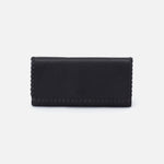 Black Era Continental Wallet Hobo  Velvet Pebbled Leather 
