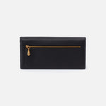 Black Era Continental Wallet Hobo  Velvet Pebbled Leather 