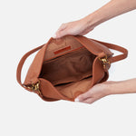 Cashew Pier Shoulder Bag Hobo  Velvet Pebbled Leather 