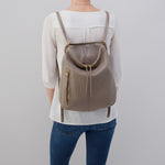 Graphite Merrin Convertible Backpack Hobo  Velvet Pebbled Leather 