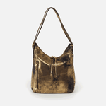 Heavy Metal Gold Merrin Convertible Backpack Hobo 