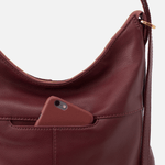 Port Merrin Convertible Backpack Hobo  Velvet Pebbled Leather 
