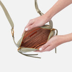Cactus Shaker Belt Bag Hobo  Velvet Pebbled Leather 
