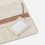 Pearled Silver Rachel Continental Wallet Hobo 