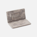 Distressed Platinum Lumen Continental Wallet Hobo 