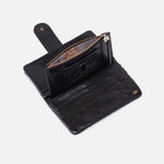 Black Charge Continental Wallet Hobo 