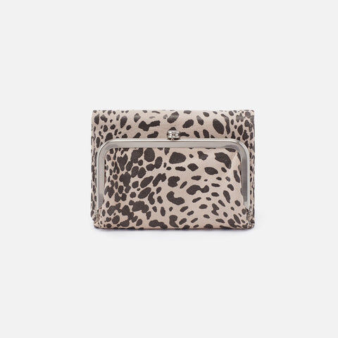 Cheetah Print Hobo Compact Wallet