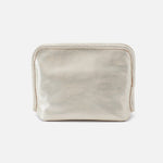 Pearled Silver Beauty Cosmetic Pouch Hobo 