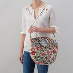 Floral Stitch Print Giorgia Shoulder Bag Hobo 