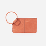Dusty Coral Sable Wristlet Hobo 