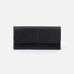 Black Wonder Wallet Hobo  Velvet Pebbled Leather 